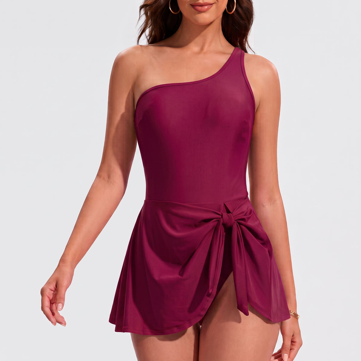 Maillot de bain femme une pièce asymétrique