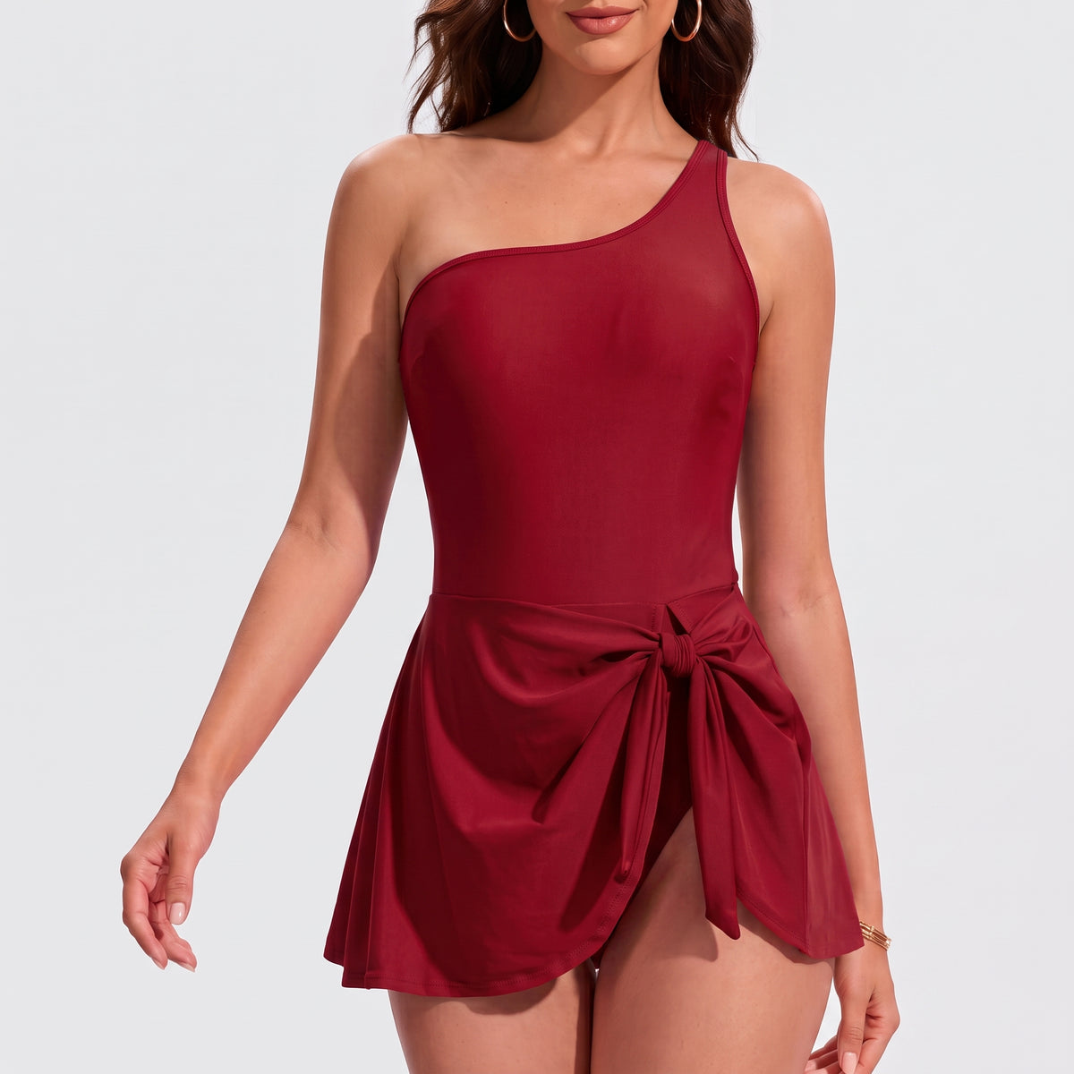 Maillot de bain femme une pièce asymétrique