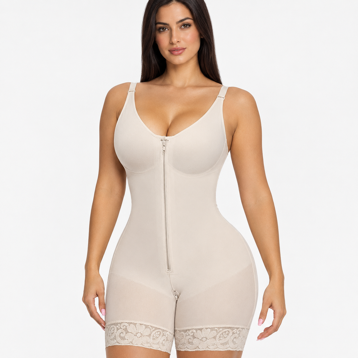 Gaine sculptante colombienne zippée